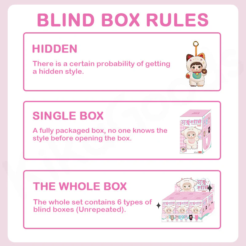 Nommi-Nommi V1 Loveliness Never Ends Series Plush Blind Box 1PC (1 of 7 Possible Styles) Cute Figures