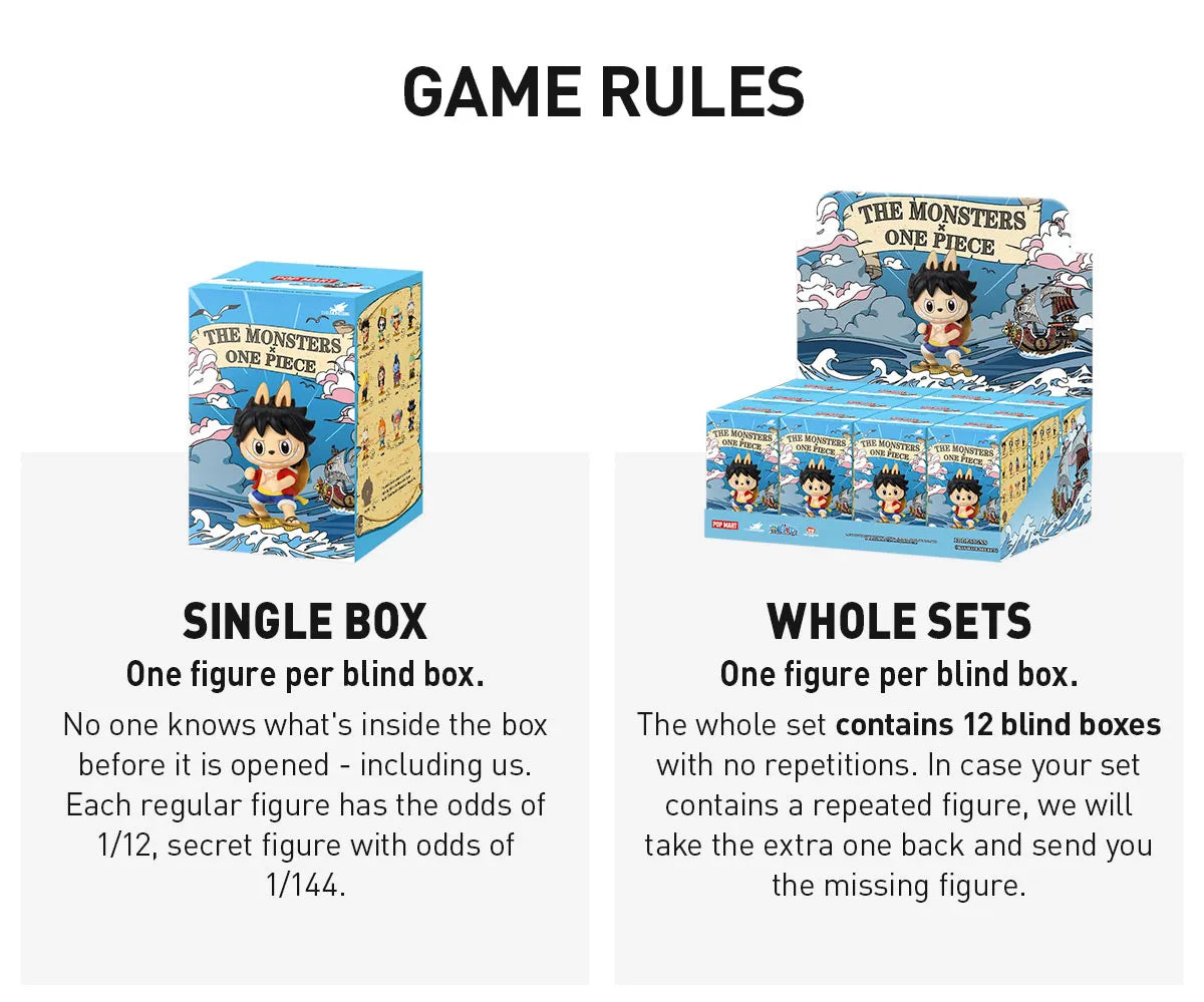 The Monsters - Various One piece & Labubu Blind Box figures