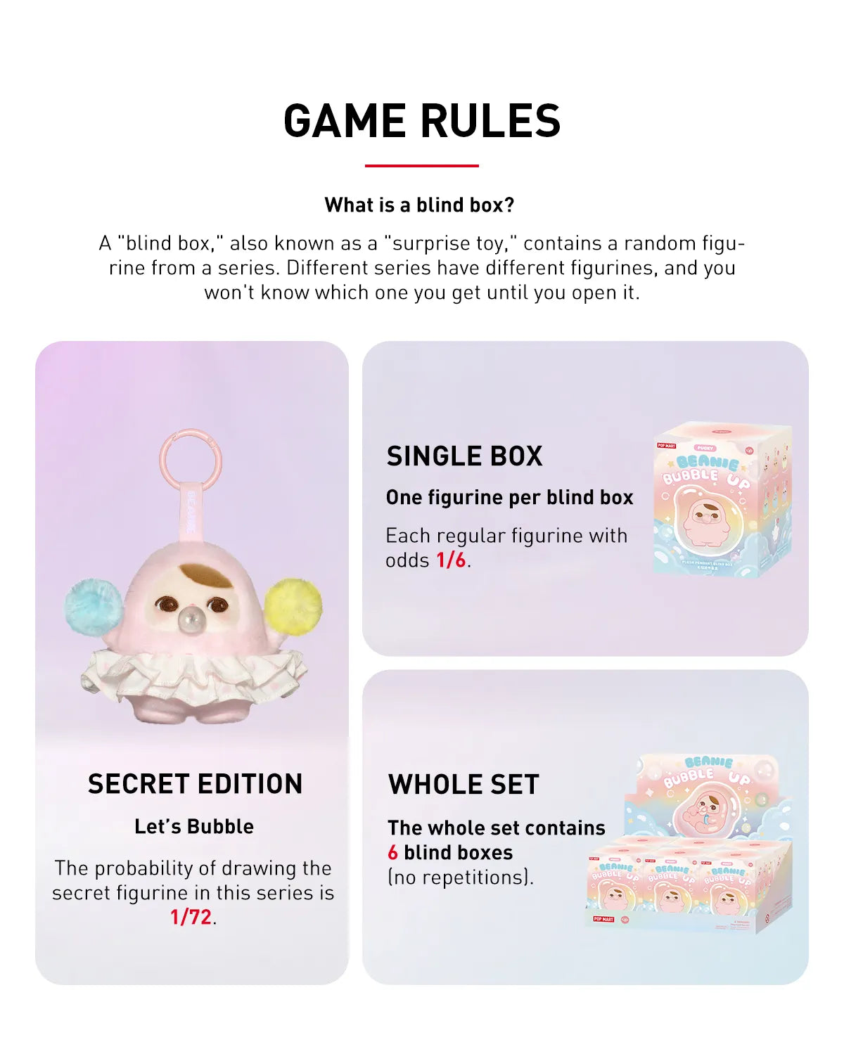 PUCKY BEANIE BUBBLE UP SERIES-Plush Pendant Blind Box
