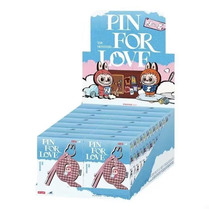 THE MONSTERS Pin for Love Series-Letter Plush Pendant Blind Box (N-Z)