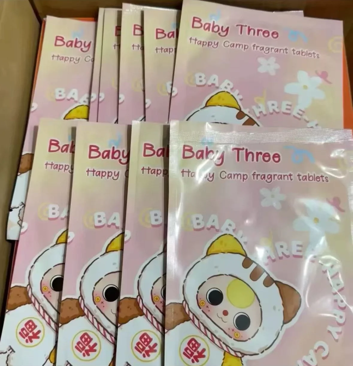 LIVE Promotion Time-limited offer -Baby Three Happy Camp Fragrant Card