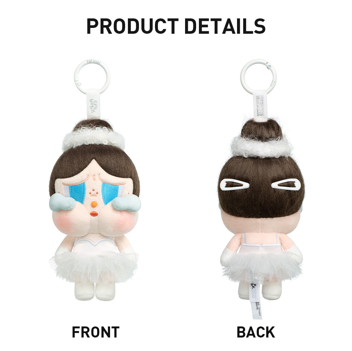 CRYBABY SHINY SHINY SERIES-Plush Pedant Blister Pack &Coconut Figure-Green/Brown