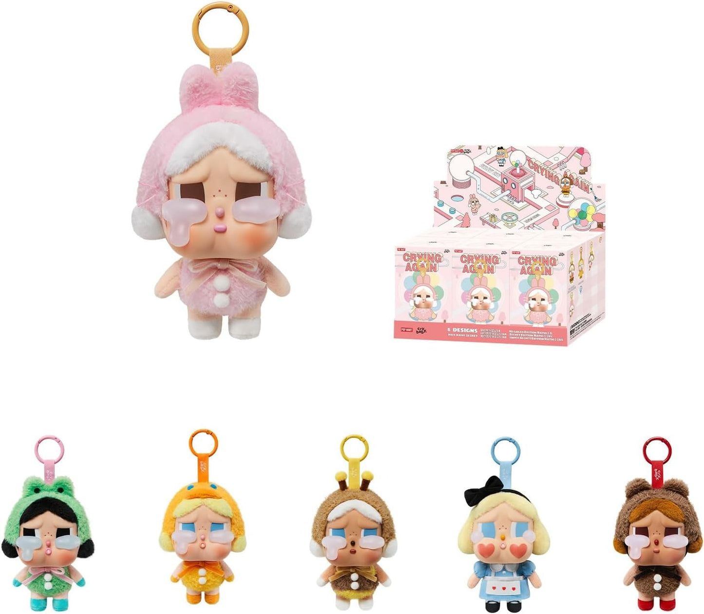 CryBaby- Crying Again Series Vinyl Face Plush Sealed Case (6 Blind Box)