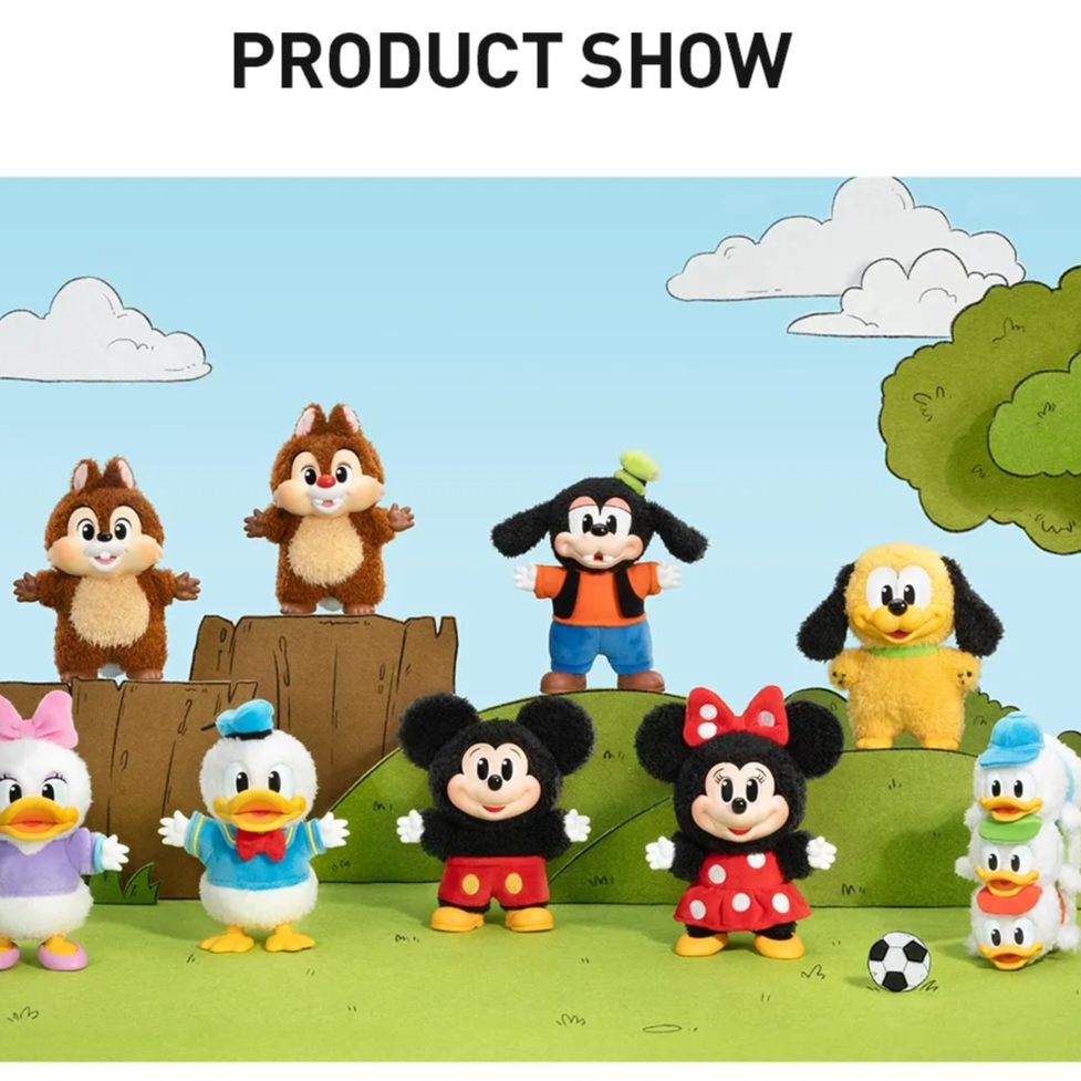 Mickey Family Cute Together Keychain Series Figures