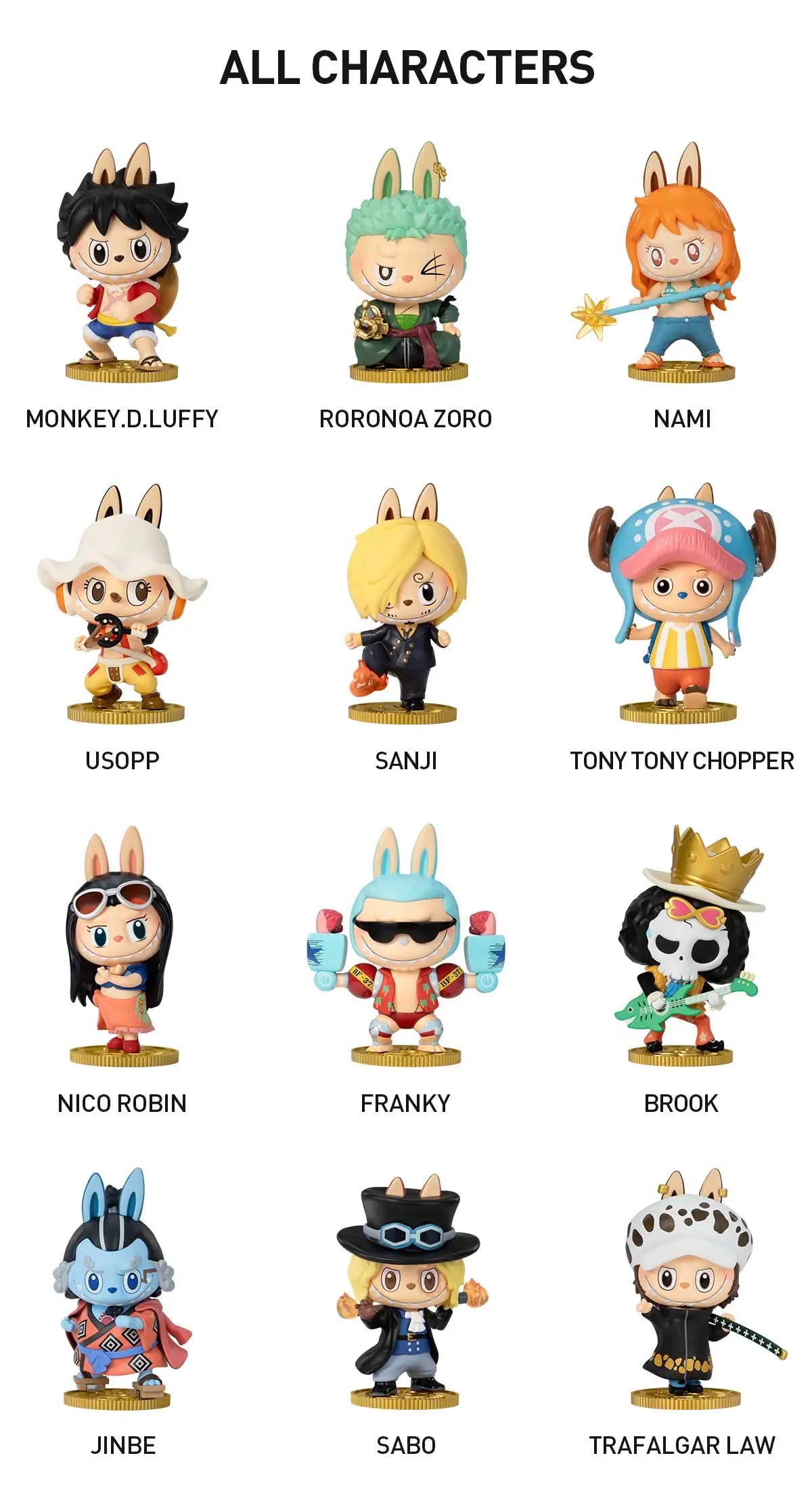 The Monsters - Various One piece & Labubu Blind Box figures