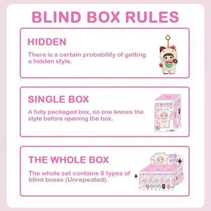 Nommi-Nommi V1 Loveliness Never Ends Series Plush Blind Box 1PC (1 of 7 Possible Styles) Cute Figures