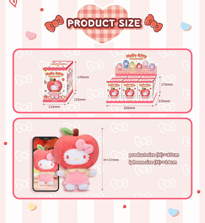 Fruity Paradise Hello Kitty Vinyl Plush Keychain Gift Blind Box