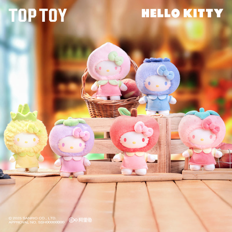 Fruity Paradise Hello Kitty Vinyl Plush Keychain Gift Blind Box