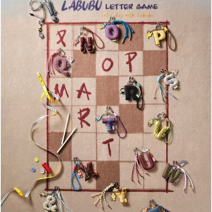 THE MONSTERS Pin for Love Series-Letter Plush Pendant Blind Box (N-Z)