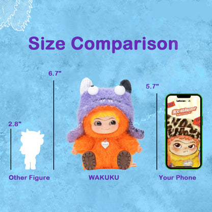 WAKUKU Fuzzy Trendy Fun Party Series Plush Blind Box V1
