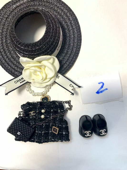Labubu -V1-V3 Chanel LV skirt  clothes
