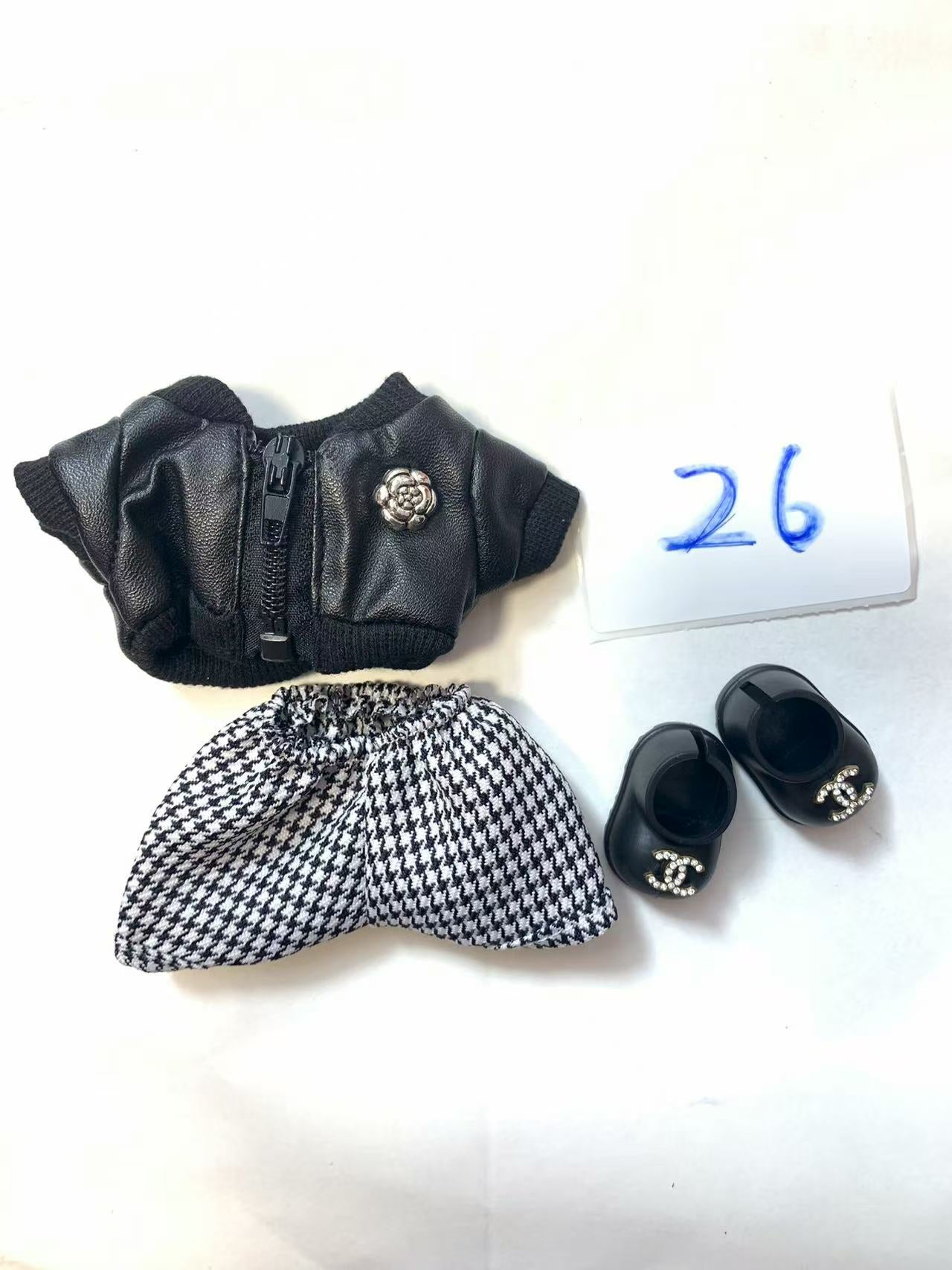 Labubu -V1-V3 Chanel LV skirt  clothes