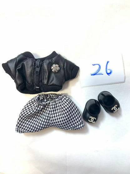 Labubu -V1-V3 Chanel LV skirt  clothes