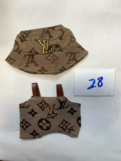Labubu -V1-V3 Chanel LV skirt  clothes