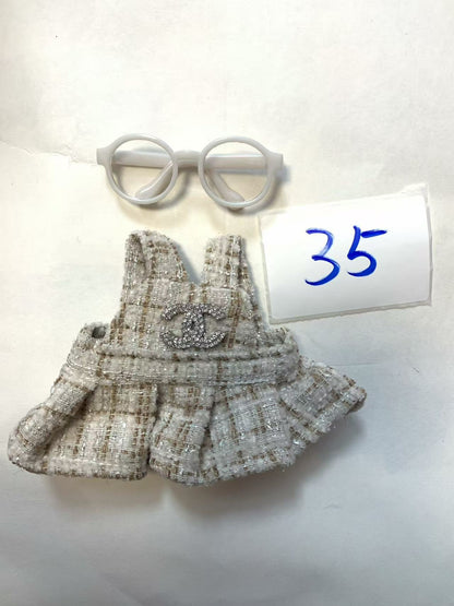 Labubu -V1-V3 Chanel LV skirt  clothes