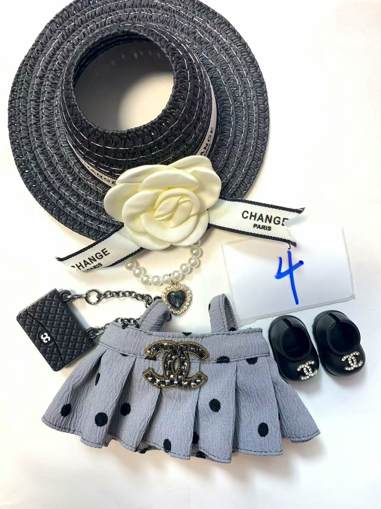 Labubu -V1-V3 Chanel LV skirt  clothes
