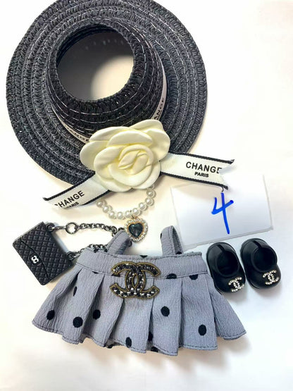 Labubu -V1-V3 Chanel LV skirt  clothes