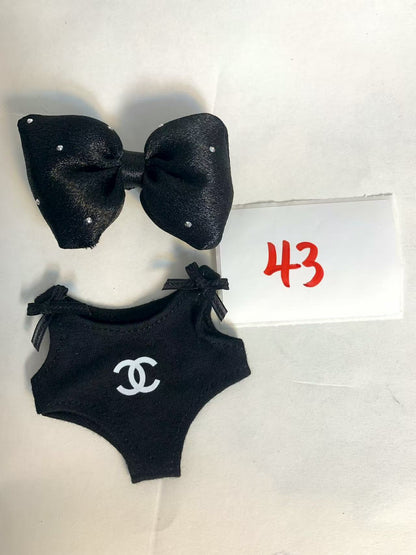 Labubu -V1-V3 Chanel LV skirt  clothes