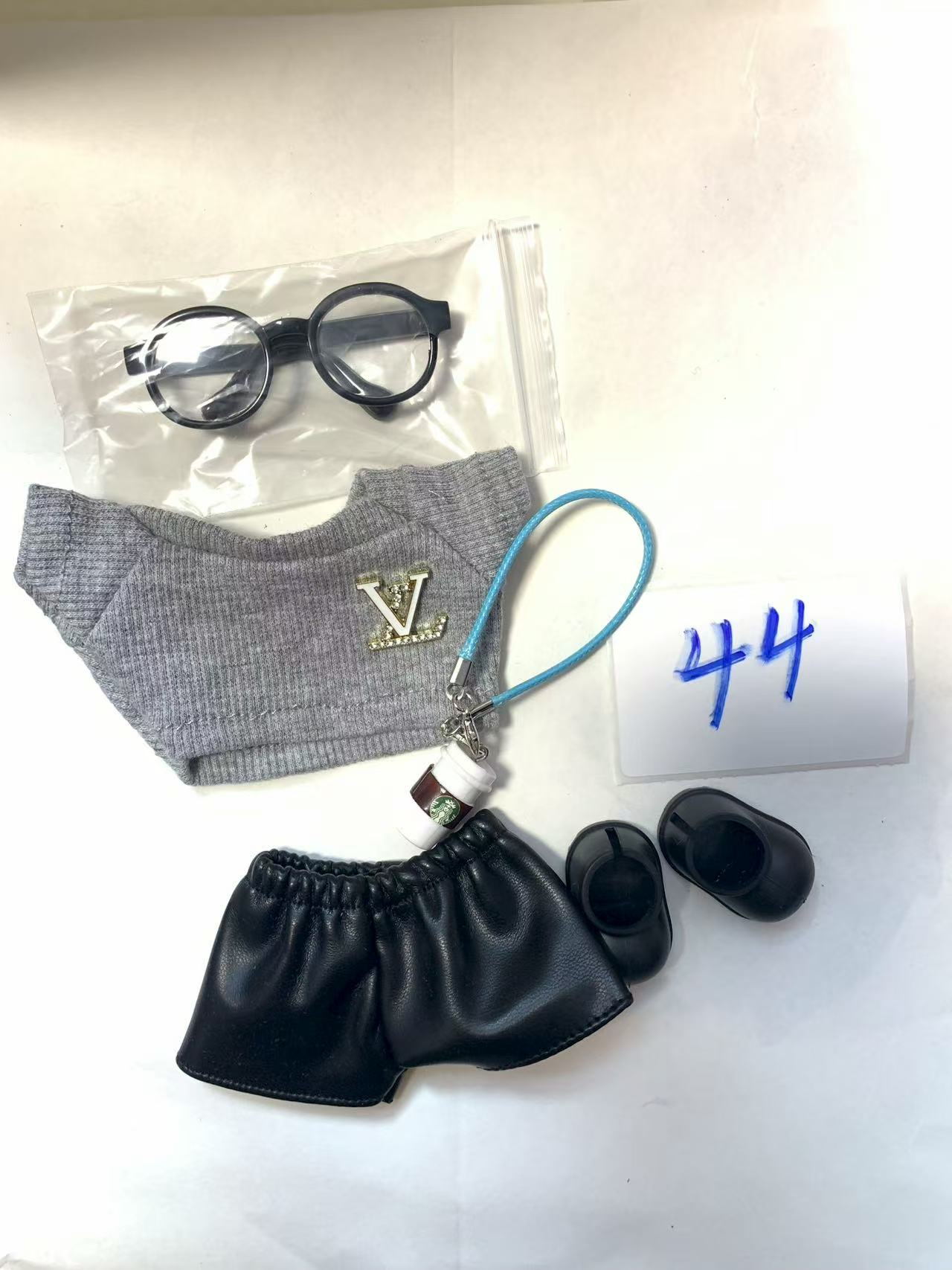 Labubu -V1-V3 Chanel LV skirt  clothes