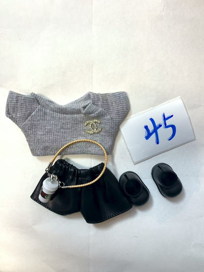 Labubu -V1-V3 Chanel LV skirt  clothes