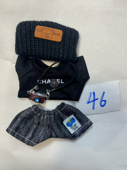 Labubu -V1-V3 Chanel LV skirt  clothes