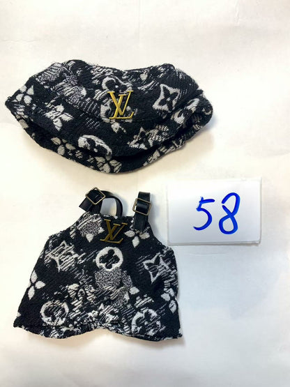 Labubu -V1-V3 Chanel LV skirt  clothes