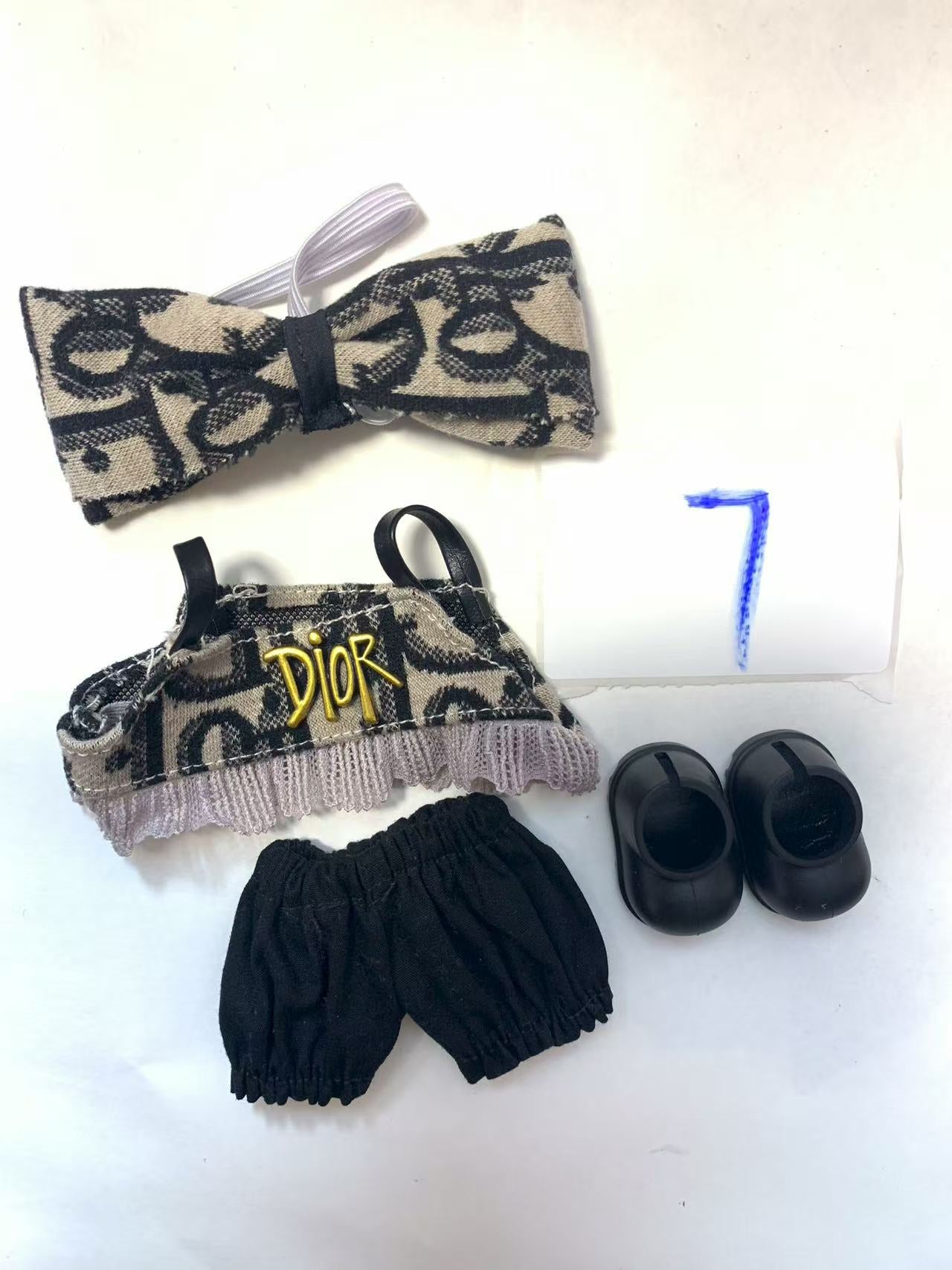 Labubu -V1-V3 Chanel LV skirt  clothes