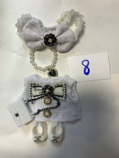 Labubu -V1-V3 Chanel LV skirt  clothes