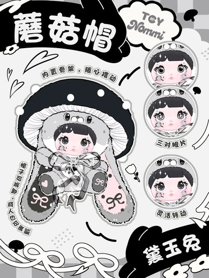 Nommi-Nommi V2 400% V2 Mushroom Hat Blush Blind Box