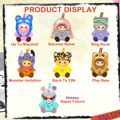 WAKUKU Fuzzy Trendy Fun Party Series Plush Blind Box V1
