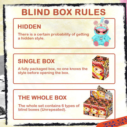 WAKUKU Fuzzy Trendy Fun Party Series Plush Blind Box V1